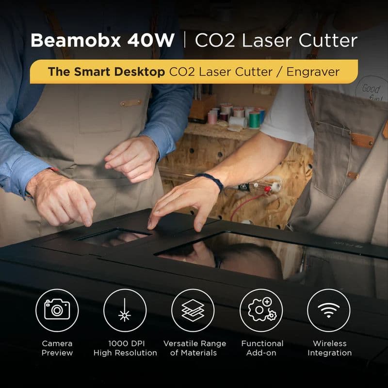 Beambox - 40W Desktop CO2 Laser Cutter - View 1
