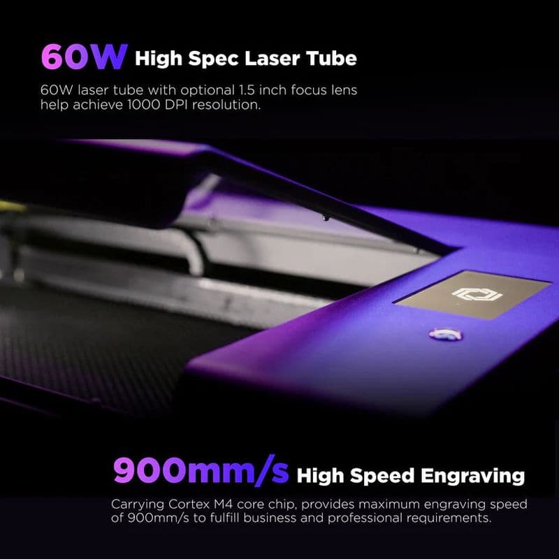 HEXA - 60W Desktop CO2 Laser Cutter - View 3