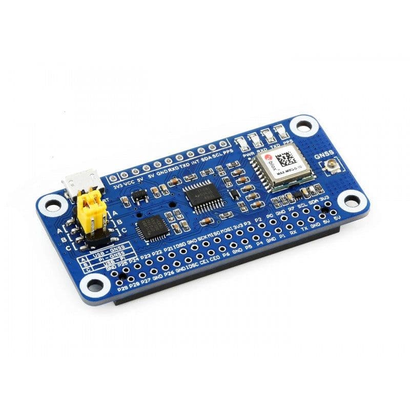 MAX-M8Q GNSS HAT for Raspberry Pi, Multi-constellation Receiver Support, GPS, Beidou, Galileo, GLONASS - View 1