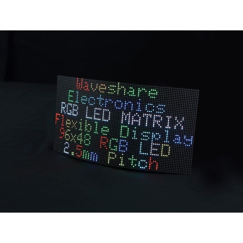 Flexible RGB full-color LED matrix 96x48 pixel panel - View 1