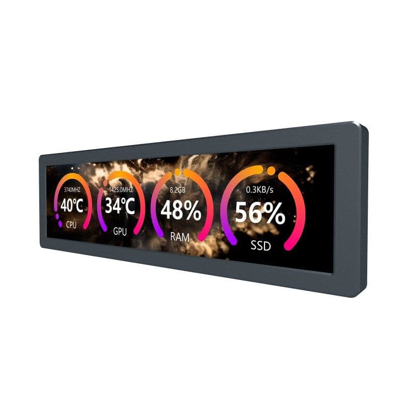 USB Monitor, AIO LCD Screen, Type-C Interface, CNC Metal Case - View 2