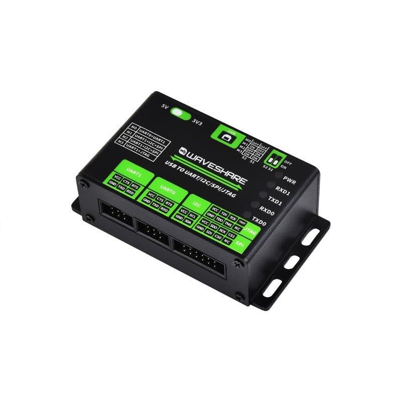 USB To UART/I2C/SPI/JTAG Converter, Supports Multiple Interfaces, Compatible with 3.3V and 5V - View 1