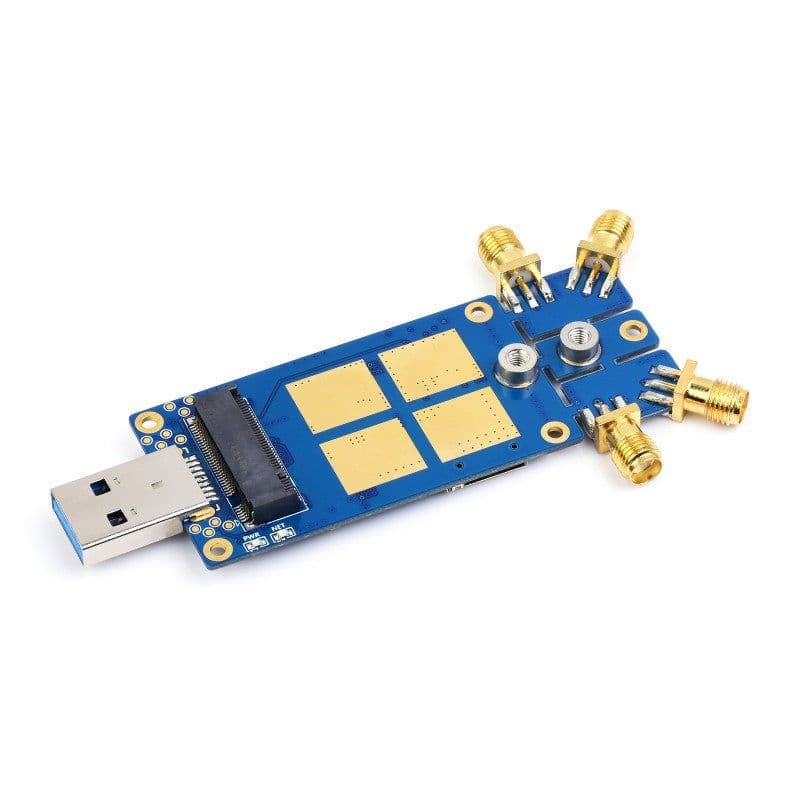 5G M.2 Module DONGLE with quad antennas & USB3.1 port - View 3