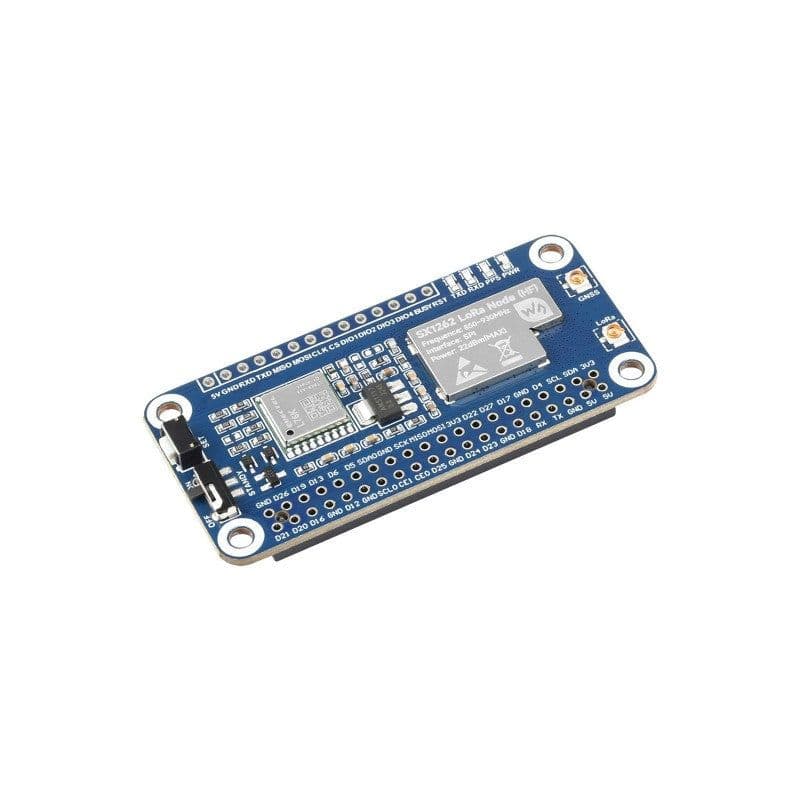 SX1262 LoRaWAN Node Module Expansion Board for Raspberry Pi - 868Mhz & GNSS - View 2