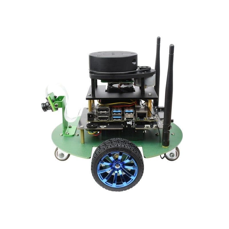 JetBot Professional Version ROS AI Kit, Dual Controllers AI Robot, Lidar Mapping, Vision Processing - View 2