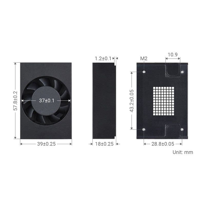 Official Jetson Xavier NX HeatSink with Fan - View 2