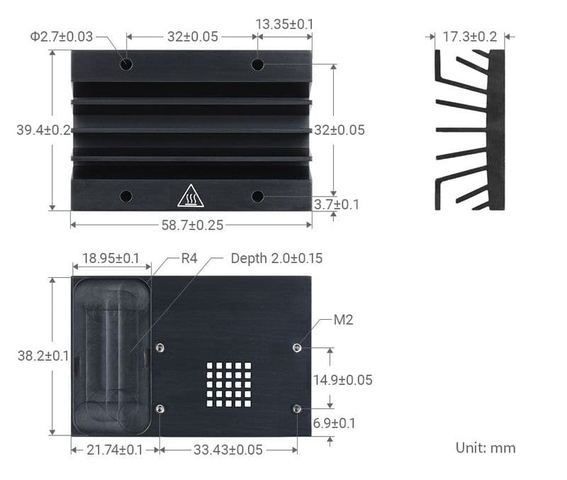 Jetson Nano Heat Sink - View 2