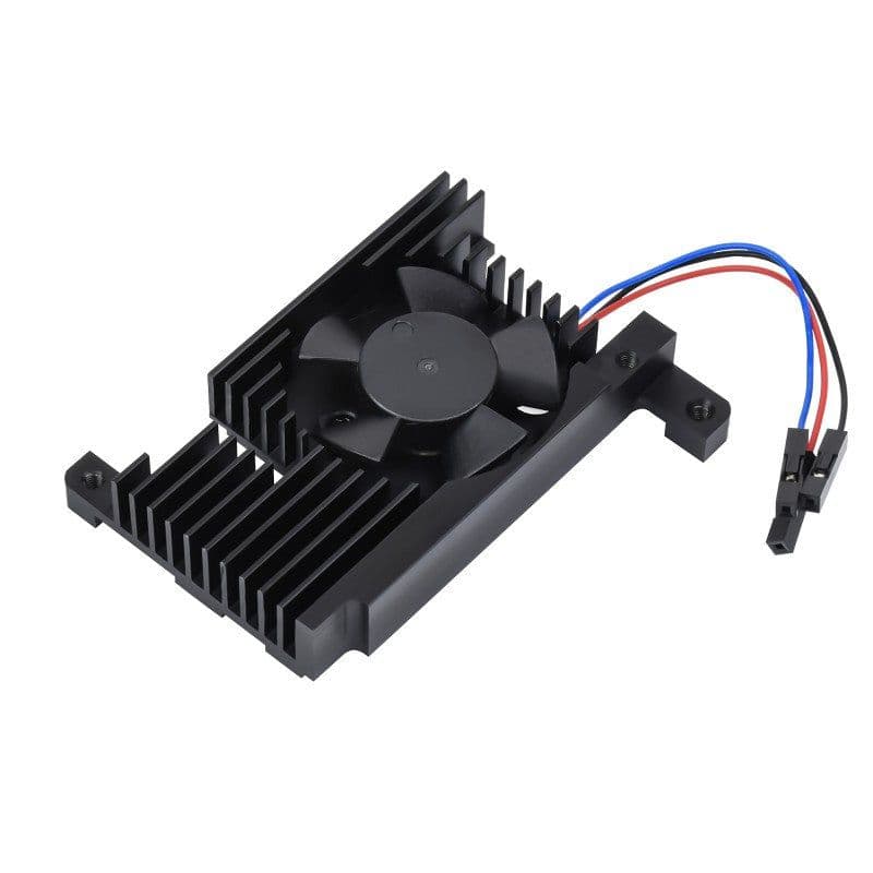 Dedicated All-In-One aluminum alloy cooling fan for Raspberry Pi 4B - View 1