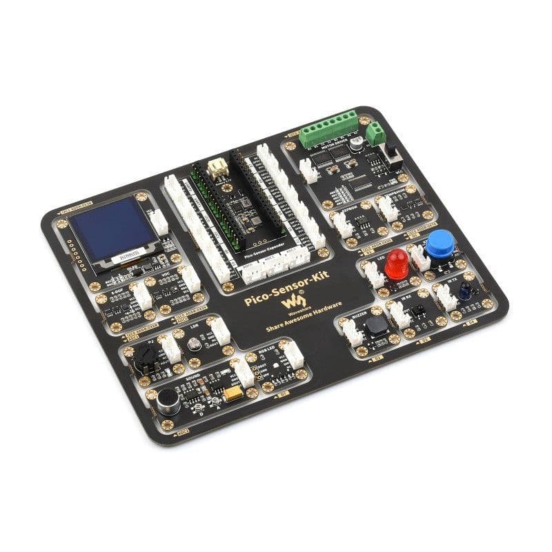Raspberry Pi Pico Sensor Kit - expansion board and 15 modules - View 1