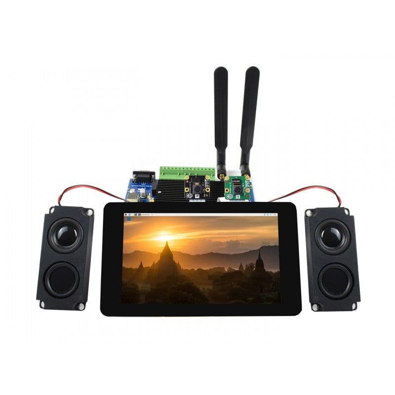 Compute Module Industrial IoT Base Board, 4G / PoE Feature, For Raspberry Pi CM4S / CM3 Series - View 2