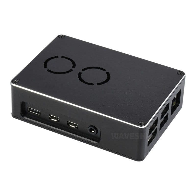 Dual Fan Case for Raspberry Pi 4 - View 1
