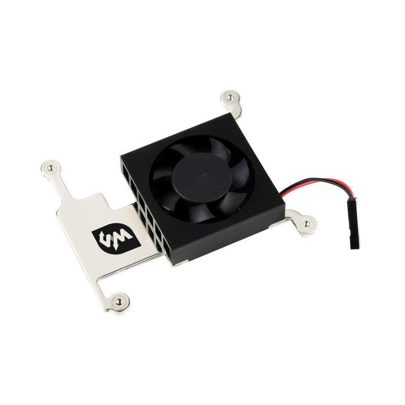 Low-Profile CPU Cooling Fan for Raspberry Pi 4B/3B+/3B, with Aluminum Alloy Bracket - View 1