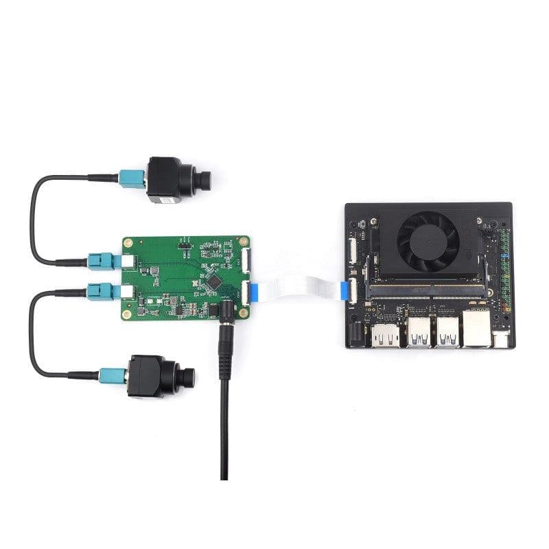 2-Ch GMSL Camera Adapter Board, Equipped With MAX9296A Deserializer - View 2