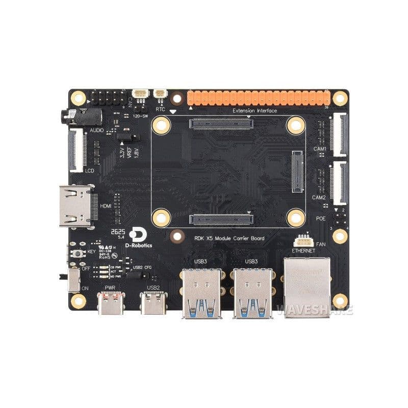 D-Robotics RDK X5 MD Carrier Board For RDK X5 Module, Suitable For All Variants Of RDK X5 MD Module - View 2