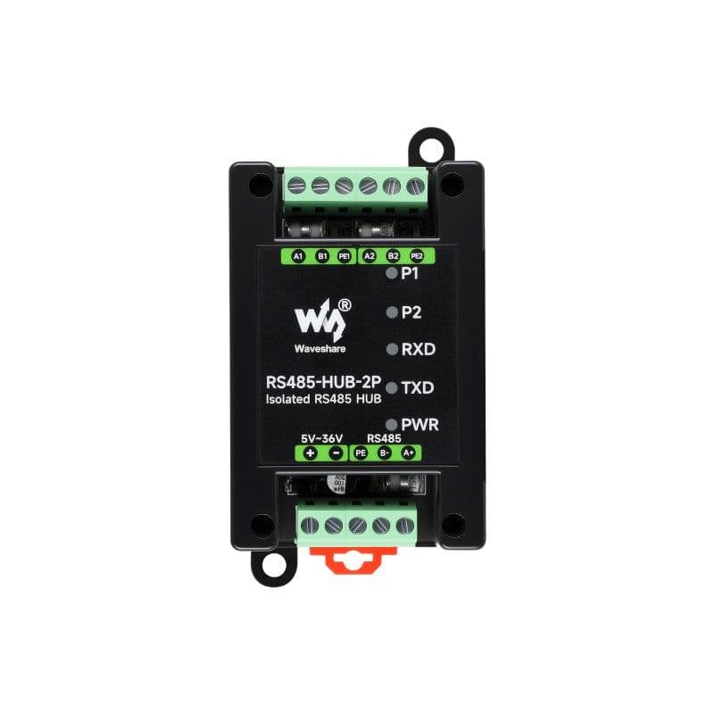 Industrial-grade Isolated 2-Ch RS485 Hub, Expands 2-ch RS485 Sub Ports Via 1-ch RS485 Master Port - View 2