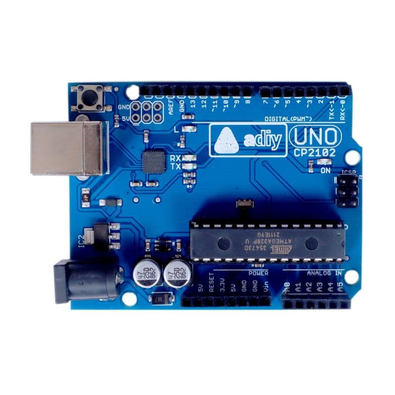 Arduino UNO R3 Clone CP2102 – Compatible Development Board for Arduino by ADIY - View 1