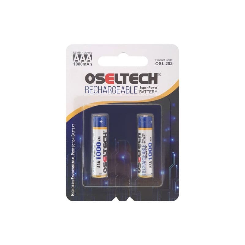 AAA 1.2V 1000mAh Ni-MH Oseltech Rechargeable Battery (Pack of 2) - View 1