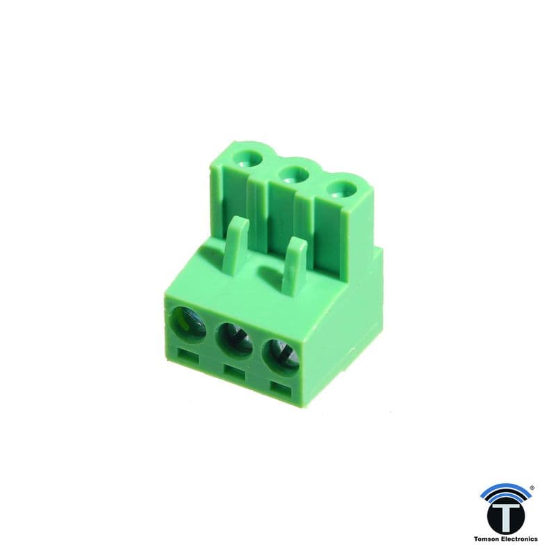 XY2500 Series 3-Pole Right Angle Female Terminal Block – 5.08mm Pitch 90° Socket Connector - View 2