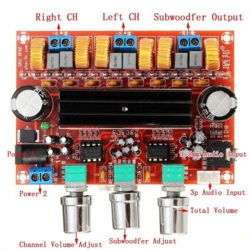 TPA3116D2 XH-M139 2.1 Channel Subwoofer Power Amplifier Board - View 2