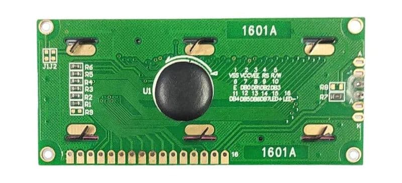 16×1 LCD Green JHD Display (C) – Character LCD Module - View 2