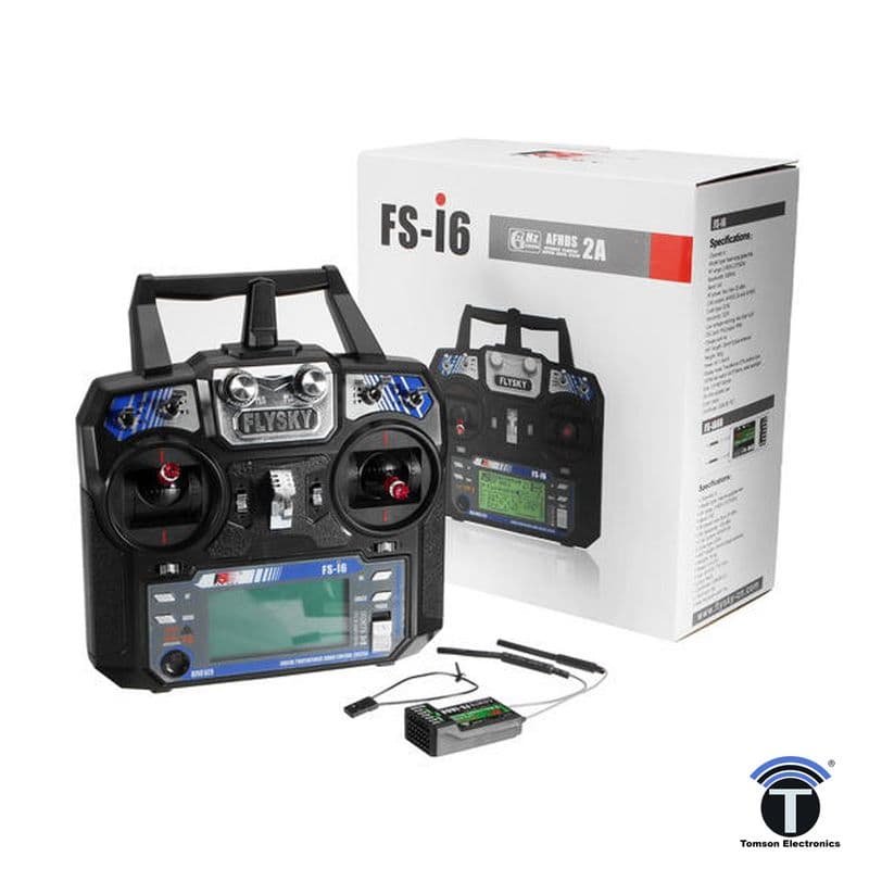 Flysky FS-I6 2.4G 6CH AFHDS RC Transmitter With FS-IA6 Receiver - View 1