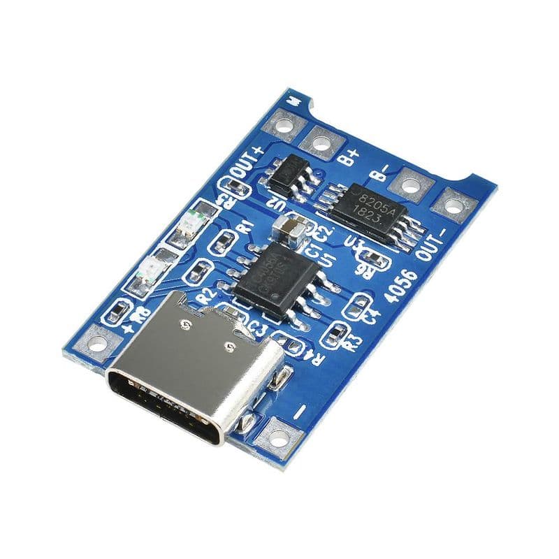 TP 4056 C-Type Li ion Battery Charger Module With Protection - View 1