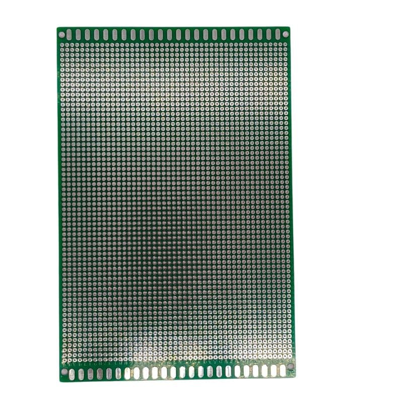 12 x 18 cm Universal Double-Sided Green PCB Prototype Board - View 1