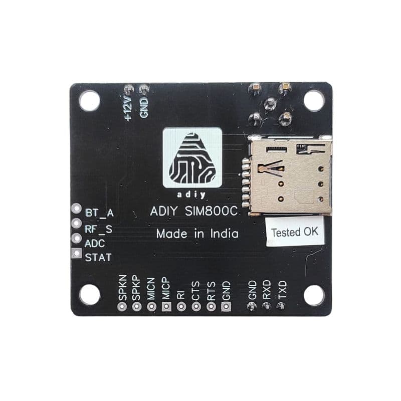 SIM800C GSM GPRS Module with LM39302 – TTL Interface Board for Arduino by ADIY - View 2