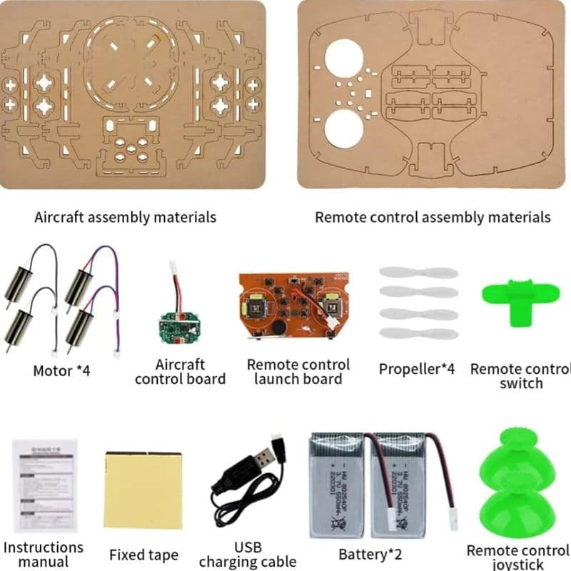 DIY Drone Kit XYQ-1 – Educational Quadcopter Assembly Kit - View 2