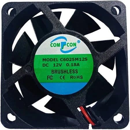 2.5-Inch 12V DC Cooling Fan – 60×60×25mm - View 1