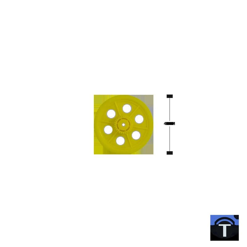 ROBO Pulley 2mm Hole NO.104 - View 1