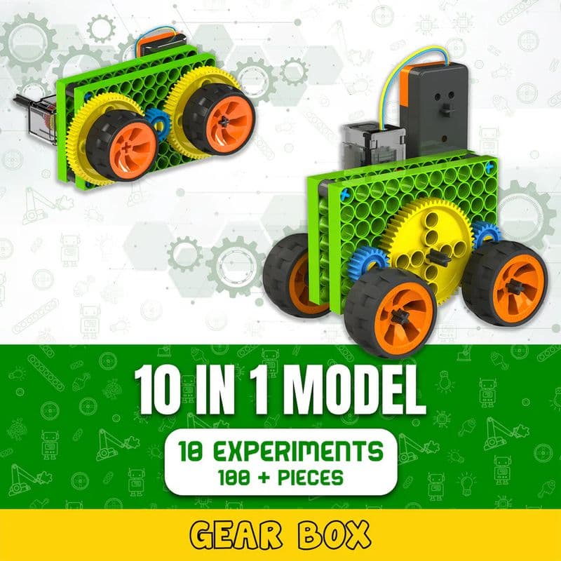 Blix Robotix Gears Box Science Kit – Mechanical STEM Building Set for Kids - View 2