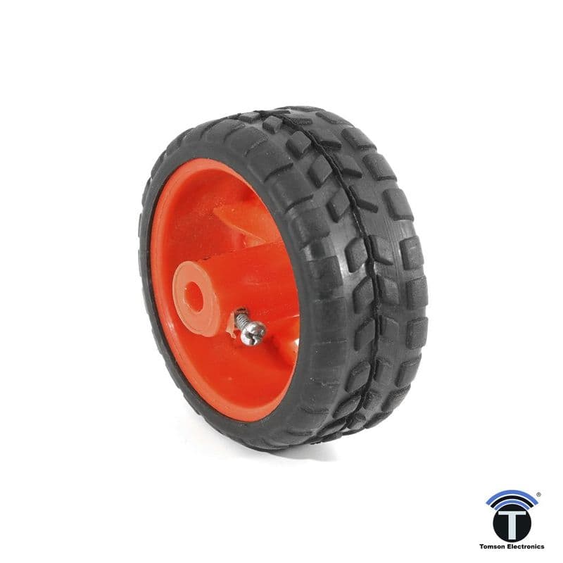 Robotic Wheel Red With Bolt 6.5CM X 2.75CM - View 1