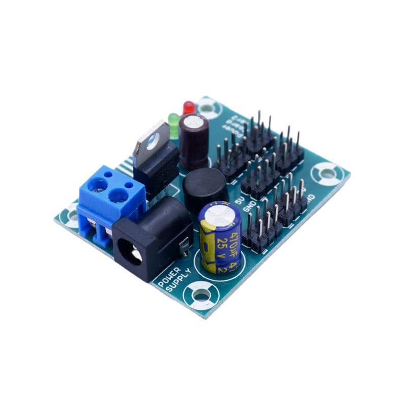 3 in 1 Power Module – DC Barrel Jack Input, 3.3 V / 5 V / 12 V Output - View 1