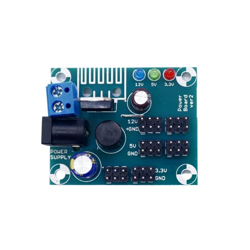 3 in 1 Power Module – DC Barrel Jack Input, 3.3 V / 5 V / 12 V Output - View 2