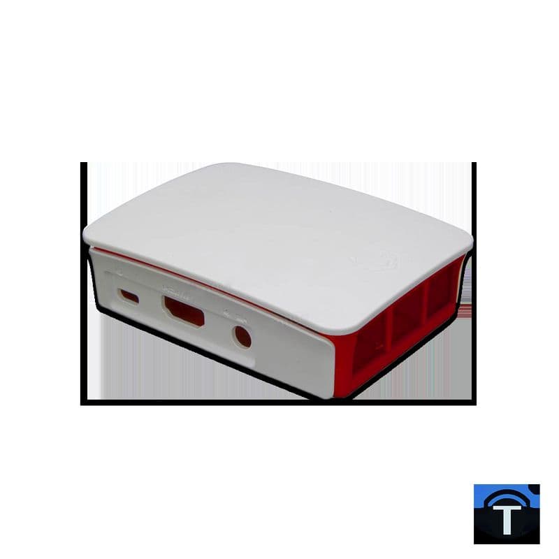 Raspberry Pi 3 B Case, Red, White - View 1