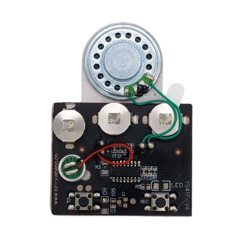 30-Second Sound Music Recorder Board with Speaker and Adhesive Back - View 1
