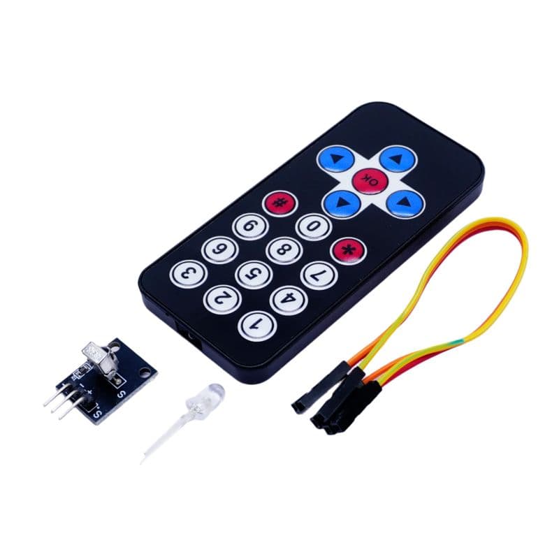 IR Wireless Remote Control Kit – 38 kHz Transmitter & Receiver Module (Digital, Arduino Compatible) - View 1