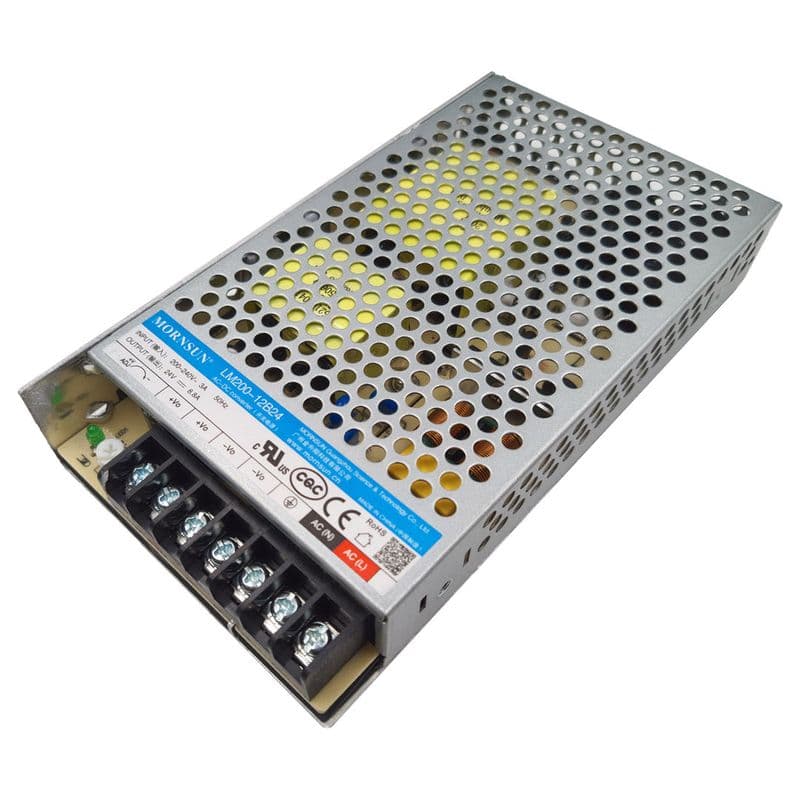 Mornsun 24V 8.8A 211W AC DC Enclosed Single Output SMPS LM200-12B24 - View 1