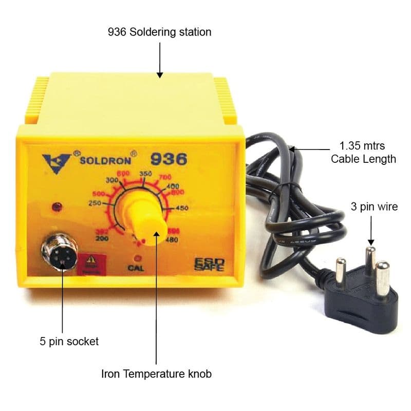 SOLDRON SL936 Temperature Controlled Analog Soldering Station - View 2
