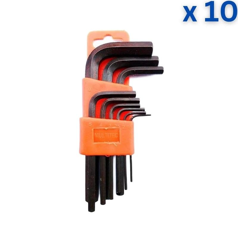 Multitec HSLK-100 Short Series Allen Key Set - View 3
