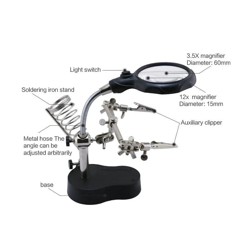 TE-801 Magnifier Light With Stand - View 2