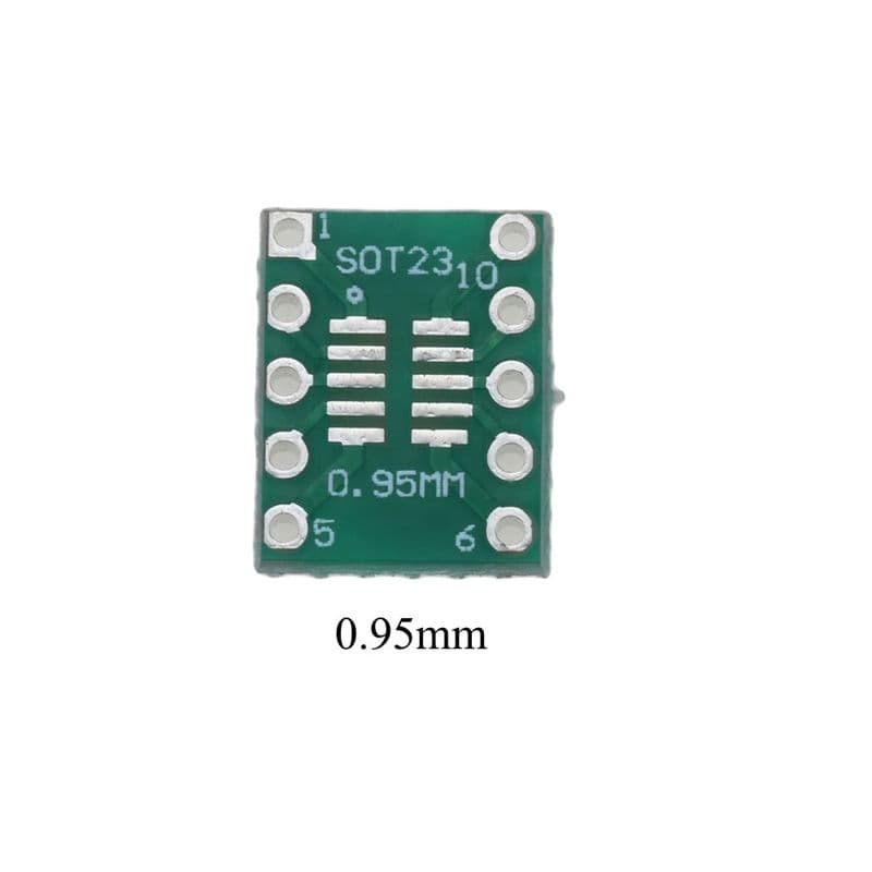 SOT23 SOP10 MSOP10 SOP23 to DIP10 PTH Double Sided Glass PCB - View 1