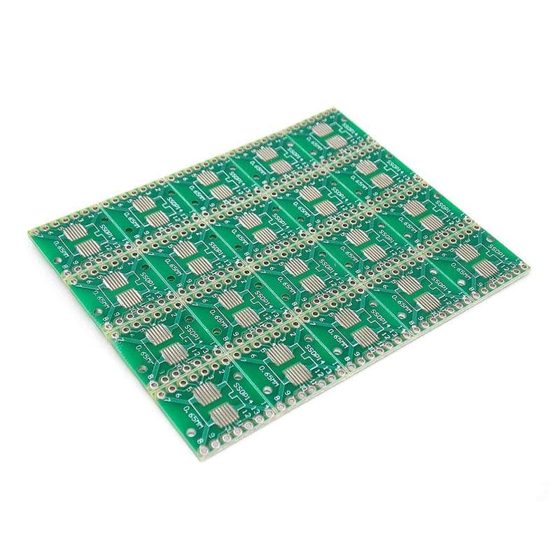 SOP14 SSOP14 TSSOP14 to DIP14 PTH Double Sided Glass PCB - View 3