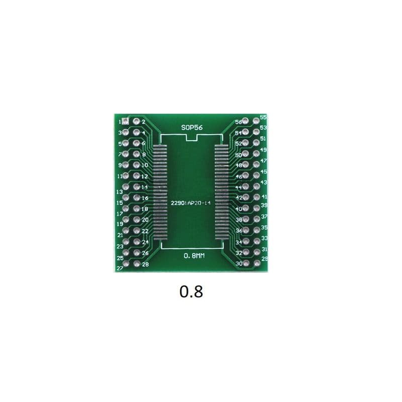 SOP56 SSOP56 TSSOP56 to DIP56 PTH Double Sided Glass PCB - View 2