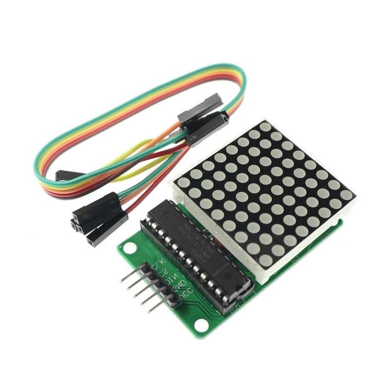 MAX7219 8x8 LED Dot Matrix Display Module - View 1