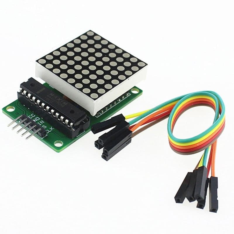 MAX7219 8x8 LED Dot Matrix Display Module - View 2