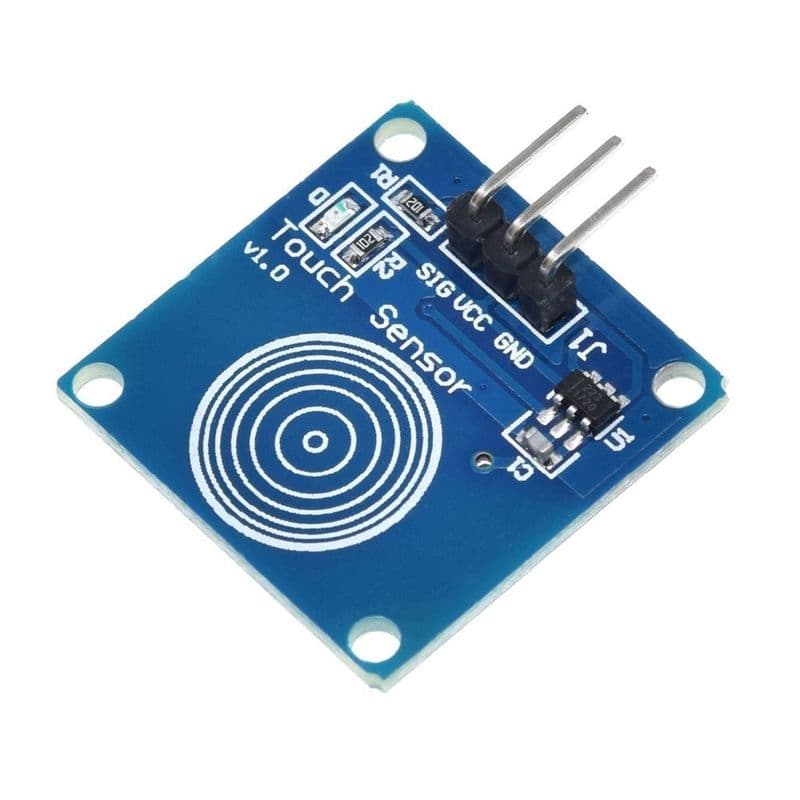 TTP223 - 1 Channel Capacitive Touch Sensor Module Blue Color - View 1