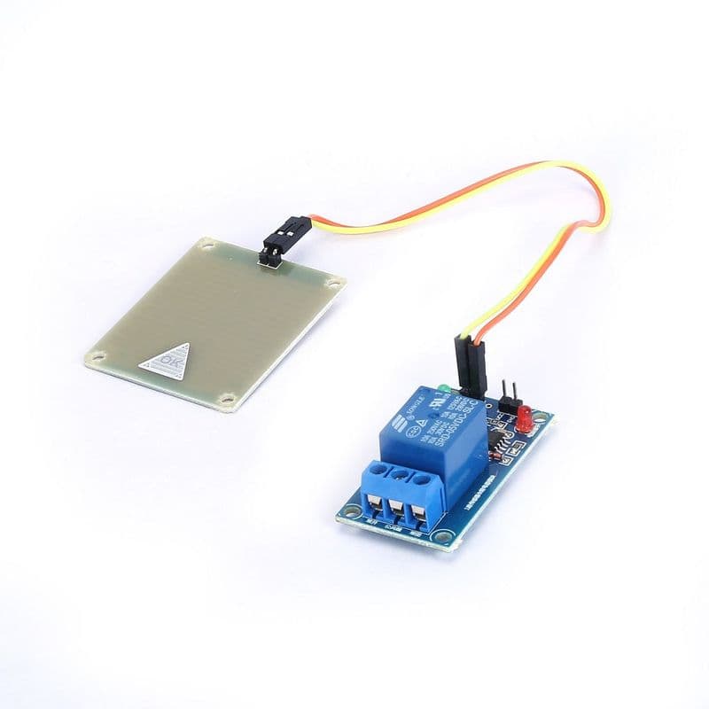 Raindrop Detection Sensor Module (With 5V Relay Module) - View 2