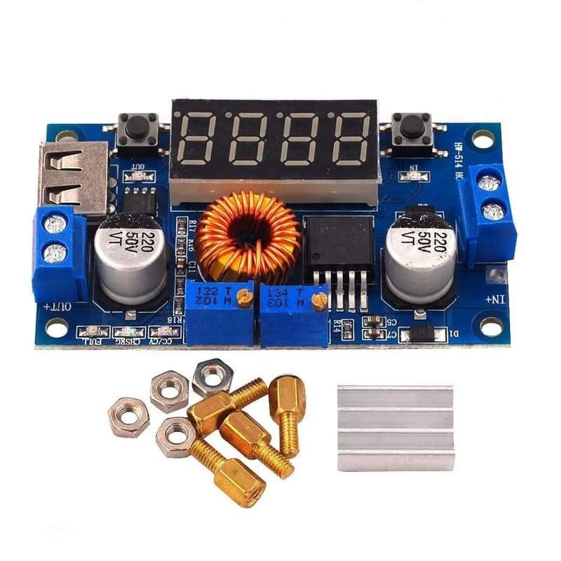 DC-DC XL4015 Adjustable Stepdown Module 5A 75W with 4 Bits Digital Display Voltmeter - View 2